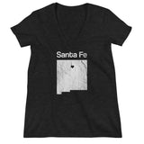 Santa Fe Love - Women's fashion deep v-neck t-shirt