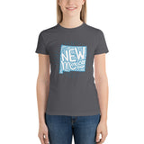 New Mexico Bubble Letter - Short sleeve women's t-shirt