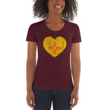 Grunge Zia Heart - Women's crew neck t-shirt