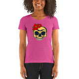 Frida Kahlo Skull - Women's short sleeve t-shirt