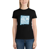 New Mexico Bubble Letter - Short sleeve women's t-shirt