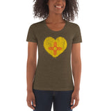 Grunge Zia Heart - Women's crew neck t-shirt