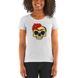 Frida Kahlo Skull - Women's short sleeve t-shirt