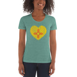 Grunge Zia Heart - Women's crew neck t-shirt