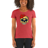 Frida Kahlo Skull - Women's short sleeve t-shirt