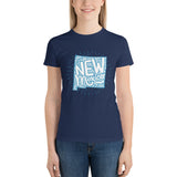New Mexico Bubble Letter - Short sleeve women's t-shirt